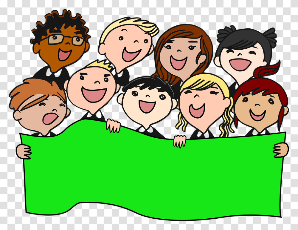 Children Laughing Kids Happy Smile Child People Singing Clipart, Face, Person, Poster, Doodle Transparent Png