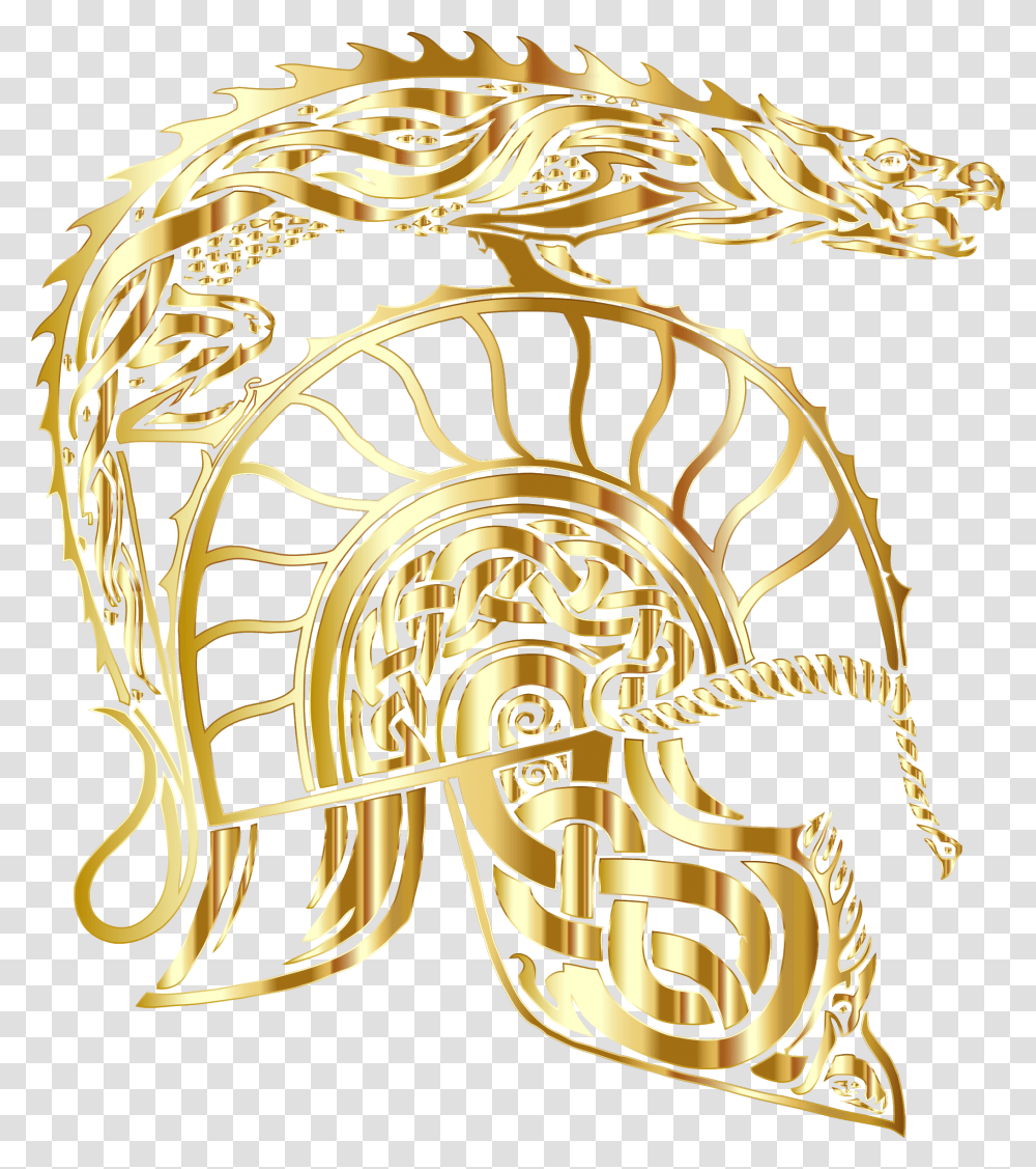 Children Of Hurin Dragon Helm Gold No Background Clip Children Of Hurin, Emblem, Architecture, Building Transparent Png