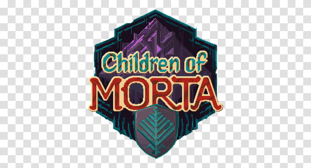 Children Of Morta Logo, Purple, Lighting, Theme Park Transparent Png