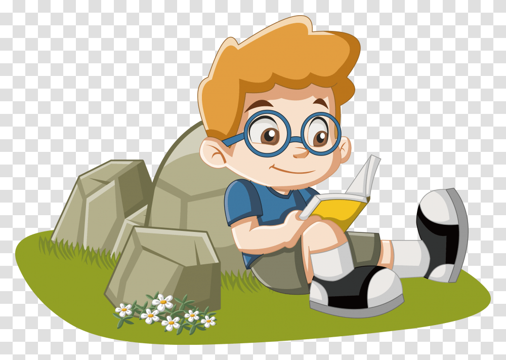 Children Reading Clipart Animated Boy Reading, Toilet, Bathroom, Indoors, Outdoors Transparent Png