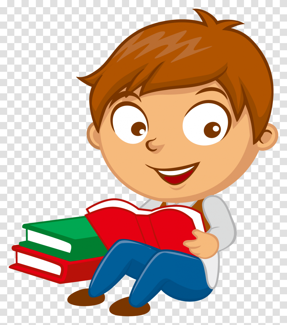 Children Reading Clipart Boy Reading Clipart, Toy, Helmet, Apparel Transparent Png
