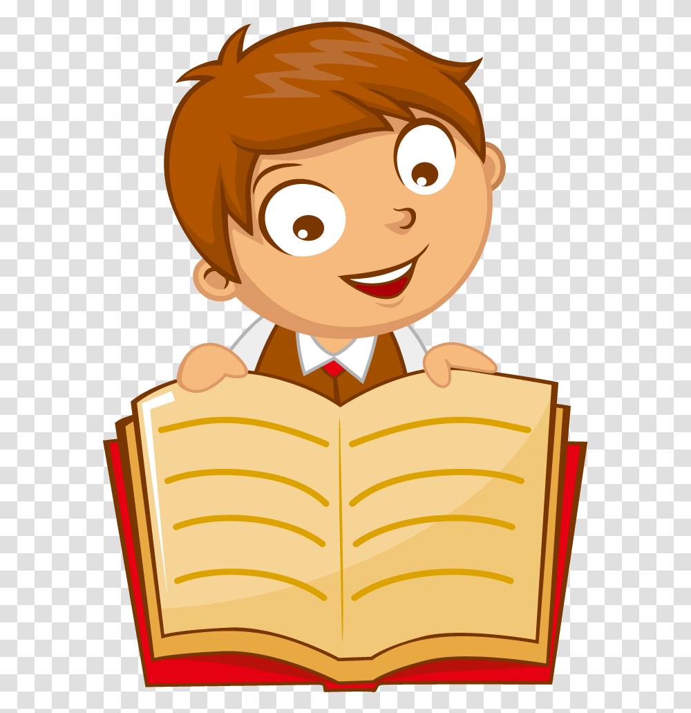 Children Reading Clipart More Examples Of Alliteration, Gold, Food, Smelling Transparent Png