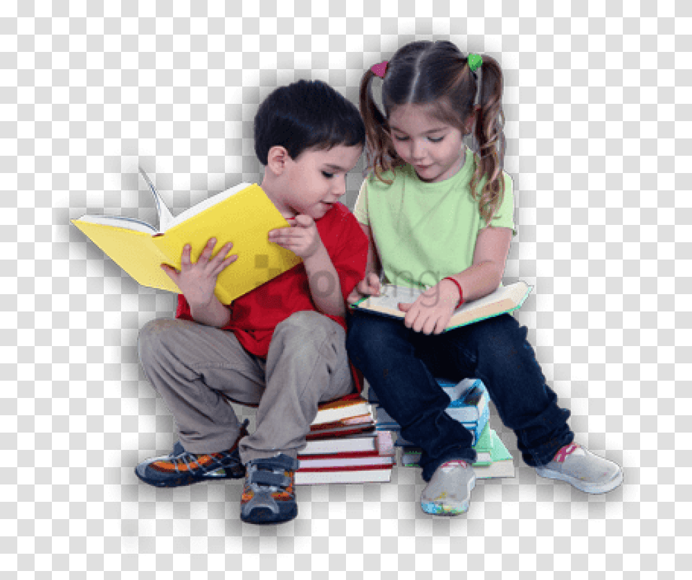 Children Reading Crianca Escola, Person, Human, Apparel Transparent Png