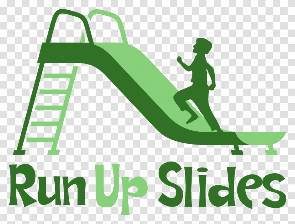 Children Running Clipart Side View Of A Slide, Poster, Advertisement, Grass, Plant Transparent Png