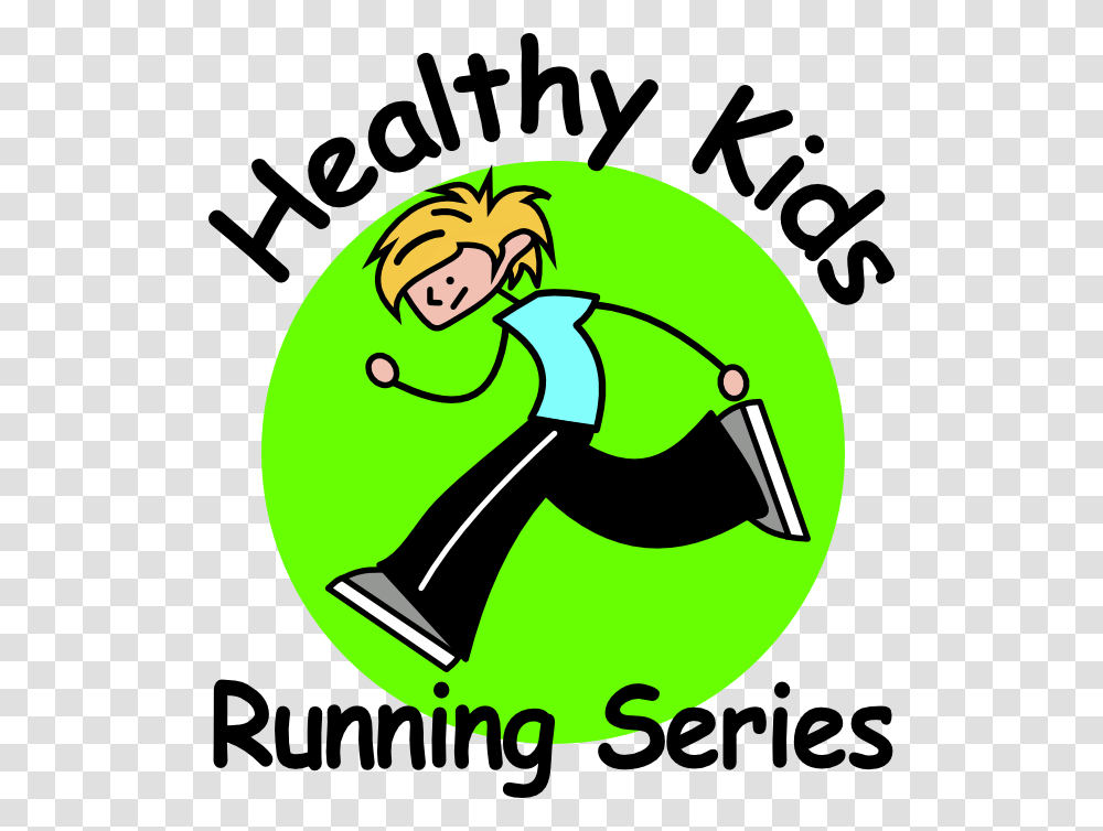 Children Running Healthy Kids Running Series, Label, Logo Transparent Png