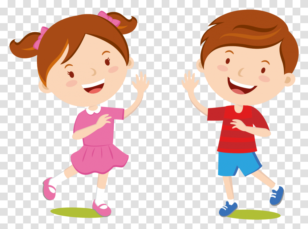 Children's Clothing Dress Cartoon Kids Welcome Kids Boy And Girl Cartoon, Person, Human, Female, People Transparent Png