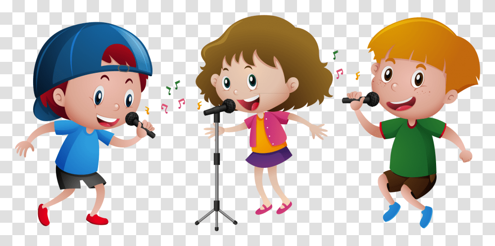 Children Singing Clipart, Person, Face, Female, People Transparent Png