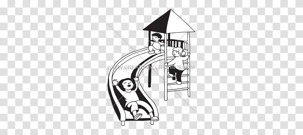 Children Slide Production Ready Artwork For T Shirt Printing, Shelter, Building, Countryside Transparent Png