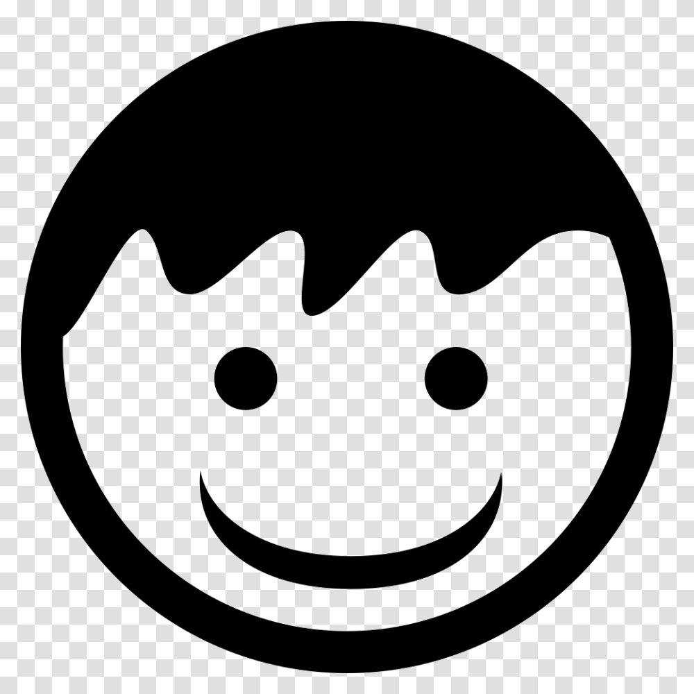 Children Smiley, Stencil Transparent Png