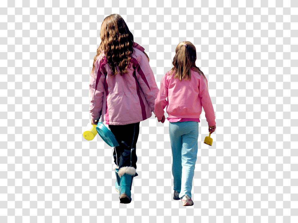 Children Walking Image, Sleeve, Person, Long Sleeve Transparent Png