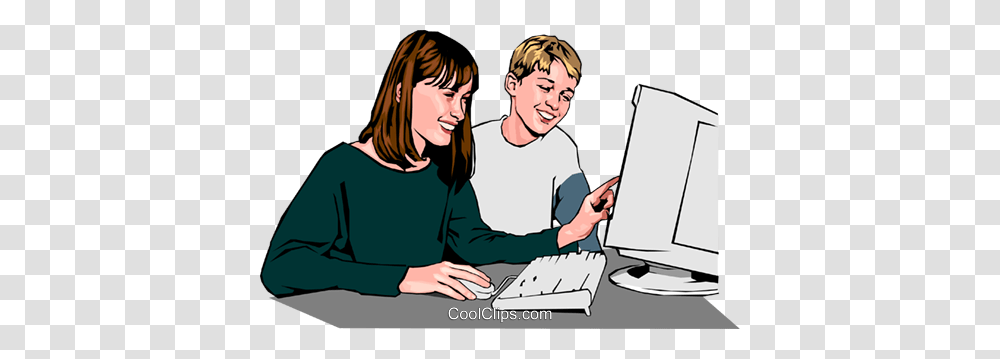 Children Working, Person, Electronics, Computer Transparent Png