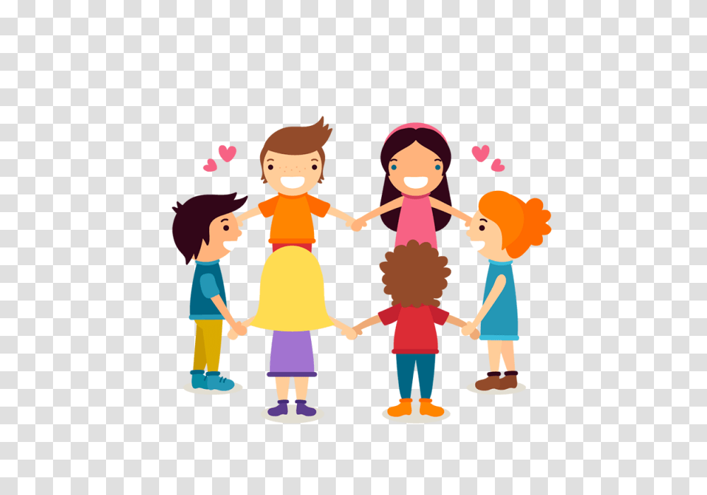 Childrenamp Day Hand In Hand Children Cartoons Vectors, Person, Human, People, Family Transparent Png