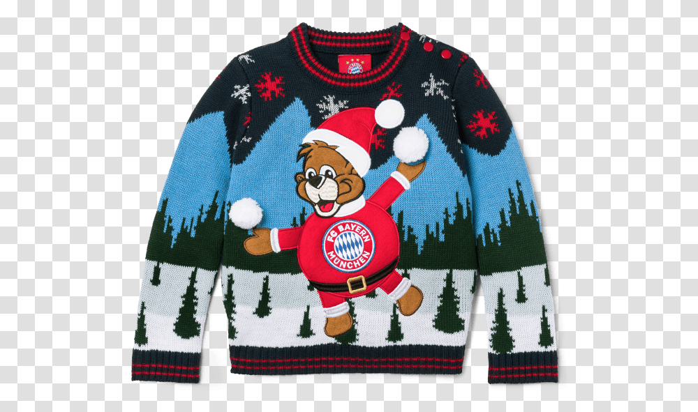 Childrens Christmas Sweater Bayern Mnchen Christmas Jumper, Apparel, Sweatshirt, Cardigan Transparent Png