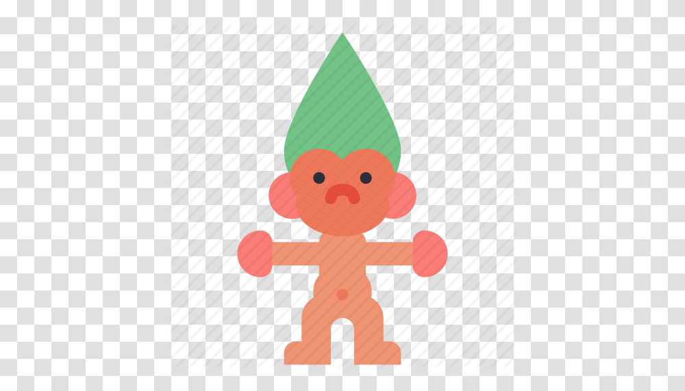 Childrens Doll Kids Toy Toys Troll Icon, Elf, Cone, Food Transparent Png