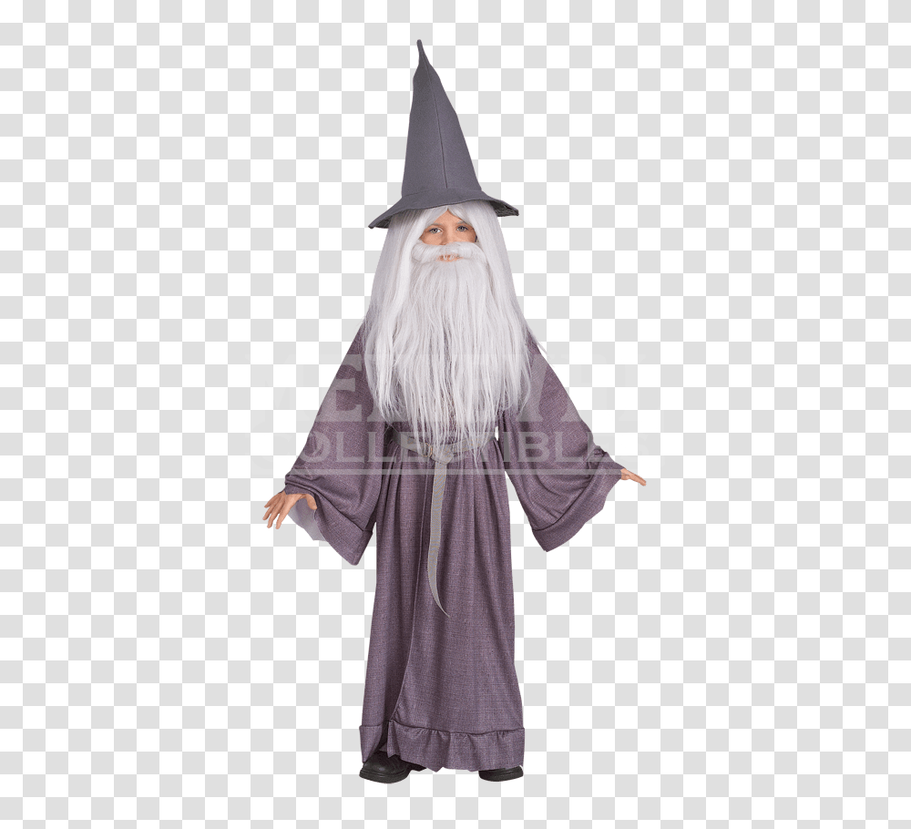 Childs Lotr Gandalf Costume, Face, Person, Female Transparent Png