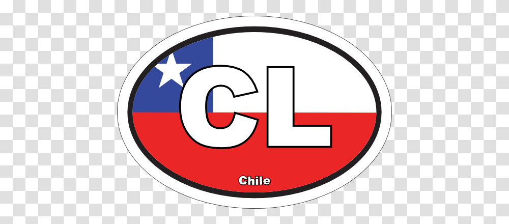 Chile Cl Flag Oval Magnet Vertical, Label, Text, Logo, Symbol Transparent Png