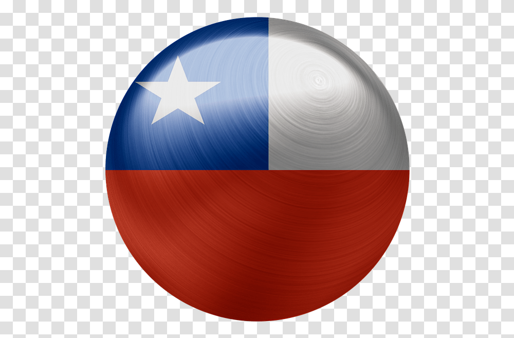 Chile Flag Country Chilean National Nation Symbol Flag, Sphere, Balloon Transparent Png