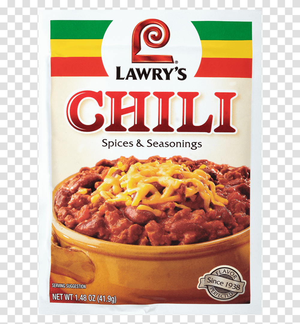 Chili Lawry's Chili Seasoning, Food, Cooker, Appliance, Lasagna Transparent Png