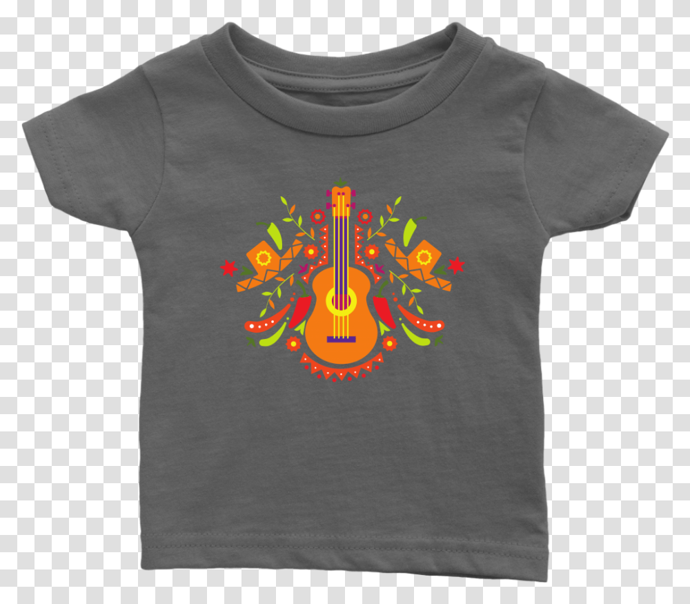 Chili Tex Mex Acoustic Guitar Infant T Shirt T Shirt, Apparel, T-Shirt, Sleeve Transparent Png