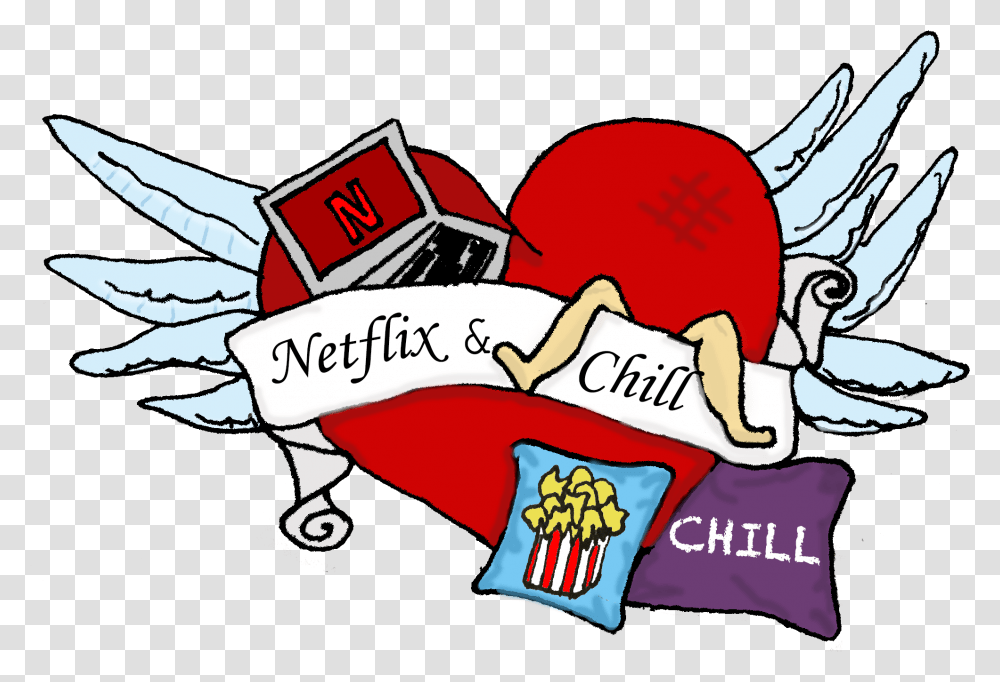 Chill Logo Image Clipart Netflix And Chill, Text, Gift, Graphics Transparent Png