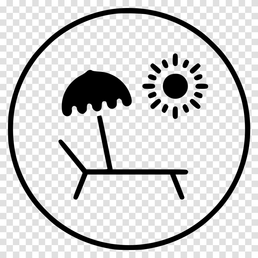 Chilling Chill Pool Side Swimming Umbrella Summer Chill Icon, Label, Stencil, Sticker Transparent Png