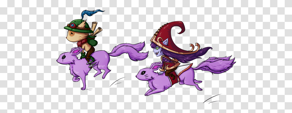 Chillout Teemo And Lulu Mythical Creature, Helmet, Clothing, Apparel, Person Transparent Png