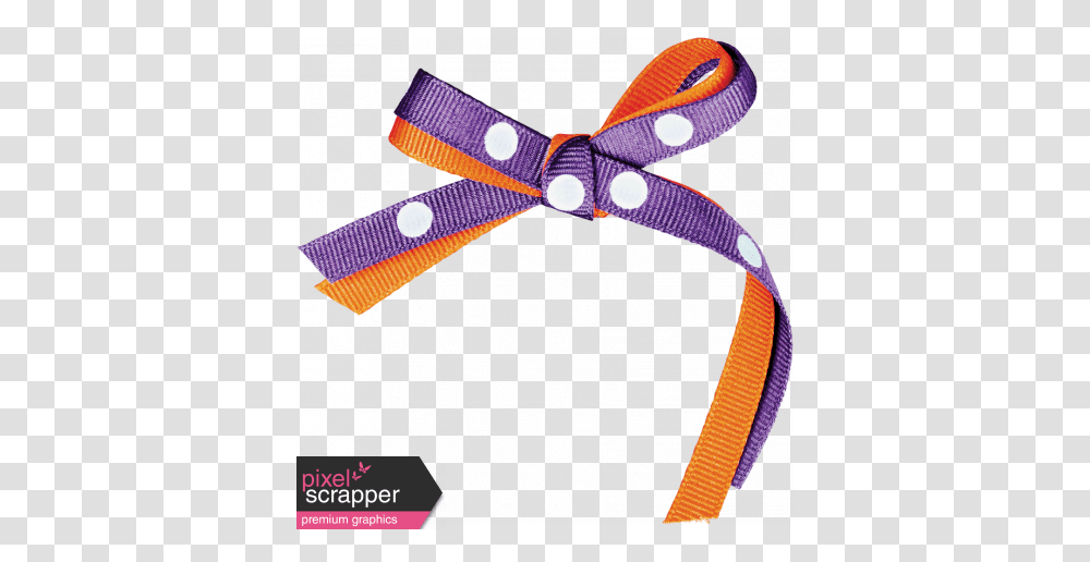 Chills Thrills Purple And Orange Bow Graphic, Apparel, Rug, Footwear Transparent Png