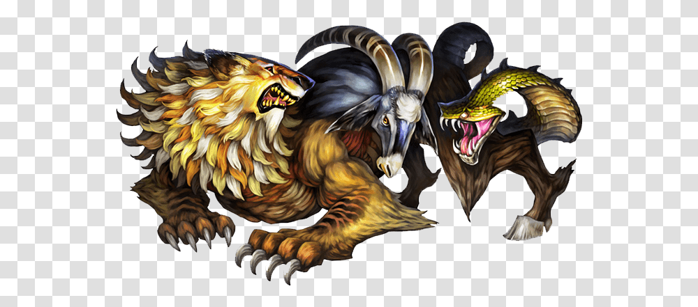 Chimera Dragon's Crown Chimera, Tiger, Wildlife, Mammal, Animal Transparent Png