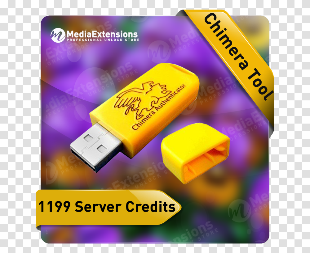 Chimera Tool 1199 Credits Pack Usb Flash Drive, Electronics, Rubber Eraser Transparent Png