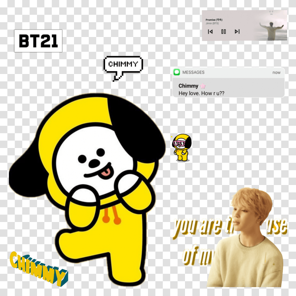 Chimmy Chimmy Bt21 Wallpaper Hd, Person, Human Transparent Png