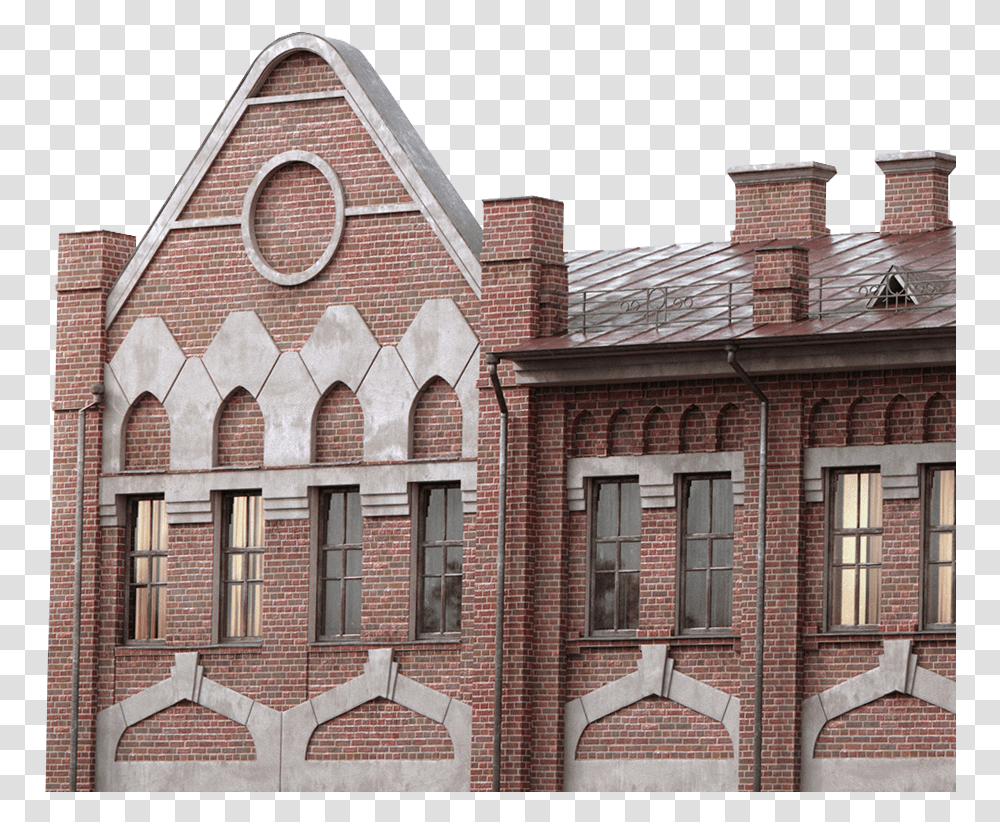 Chimney Building Brick, Roof, Window, Architecture, Tower Transparent Png
