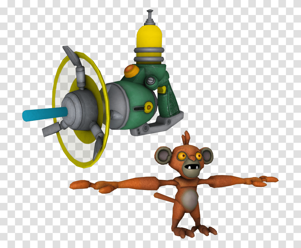 Chimp O Matic Ratchet And Clank Chimp O Matic, Toy, Weapon, Bomb Transparent Png