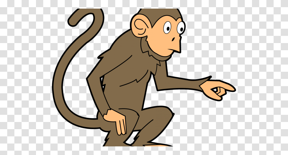 Chimpanzee Clipart Monkey Tail, Kneeling, Baby Transparent Png