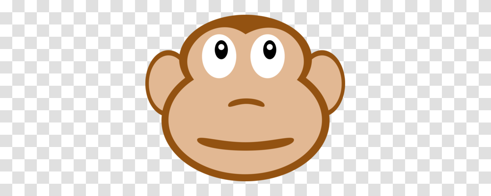 Chimpanzee Monkey Smiley Ape, Cookie, Food, Bread, Snowman Transparent Png