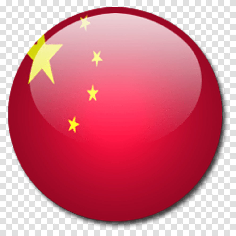 China Flag Clipart Round China Flag, Sphere, Balloon Transparent Png