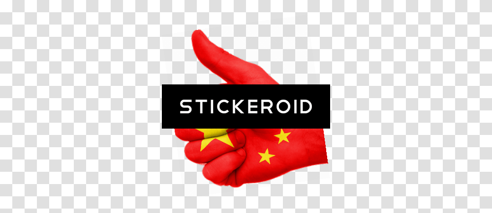 China Flag, Apparel, Hand Transparent Png