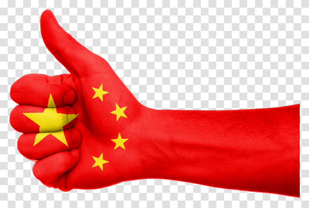 China Flag Hand, Finger, Person, Human Transparent Png