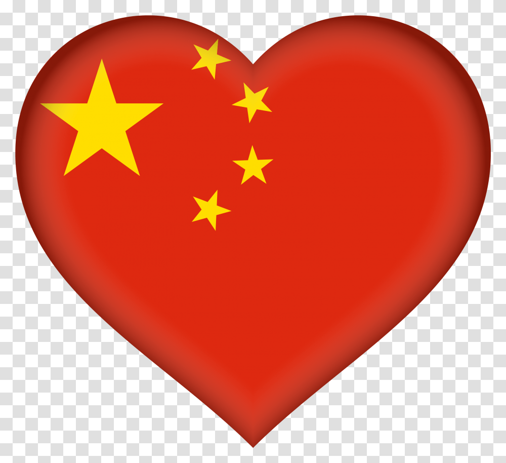 China Flag Quality China And Us Flag, Heart, Balloon, Symbol, Star Symbol Transparent Png
