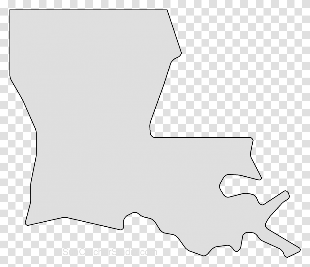 China Map Outline Cut Out Louisiana Template, Silhouette, Stencil Transparent Png