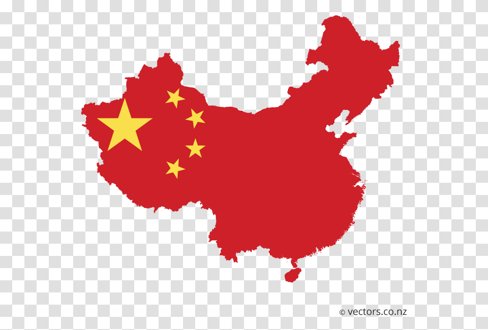 China Map, Star Symbol, Leaf Transparent Png