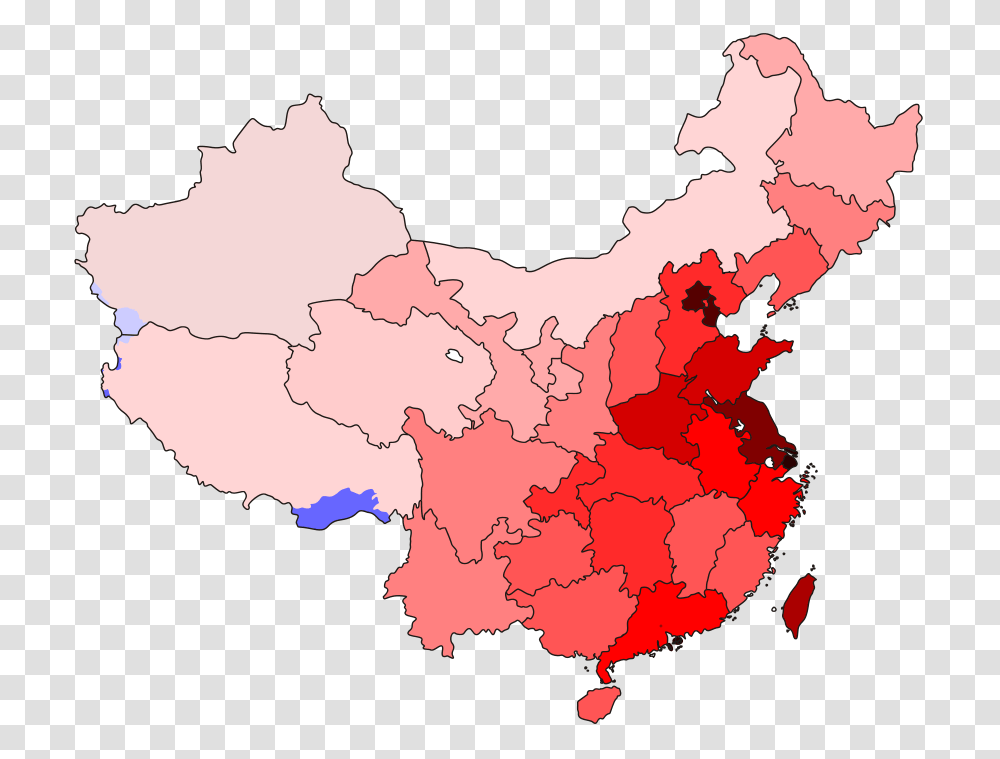 China Pop Density, Map, Diagram, Plot, Atlas Transparent Png