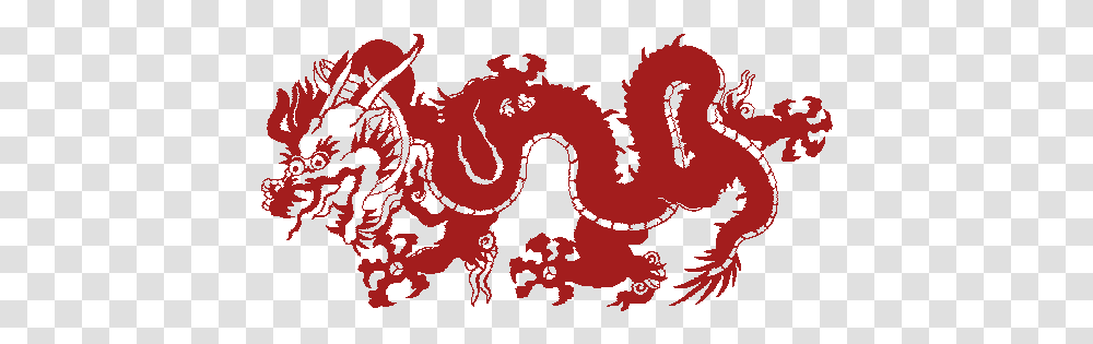 China Red Clipart Chinese Dragon Gif, Crowd, Text, Modern Art, Graphics Transparent Png