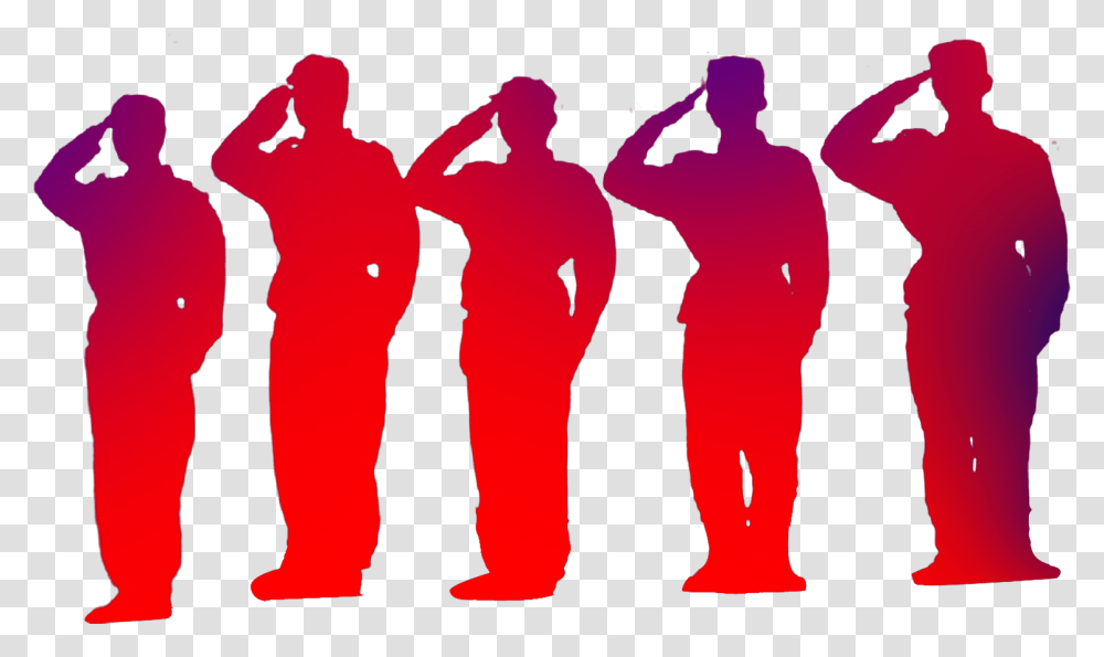 China Salute Soldier Silhouette Soldiers Salute Silhouette, Hand, Person, Crowd, People Transparent Png