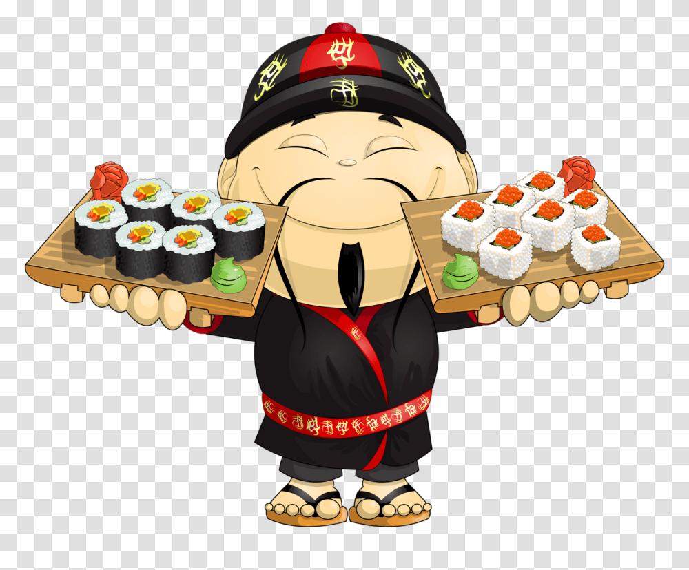 China Sushi People And Funny People, Sweets, Food, Helmet Transparent Png