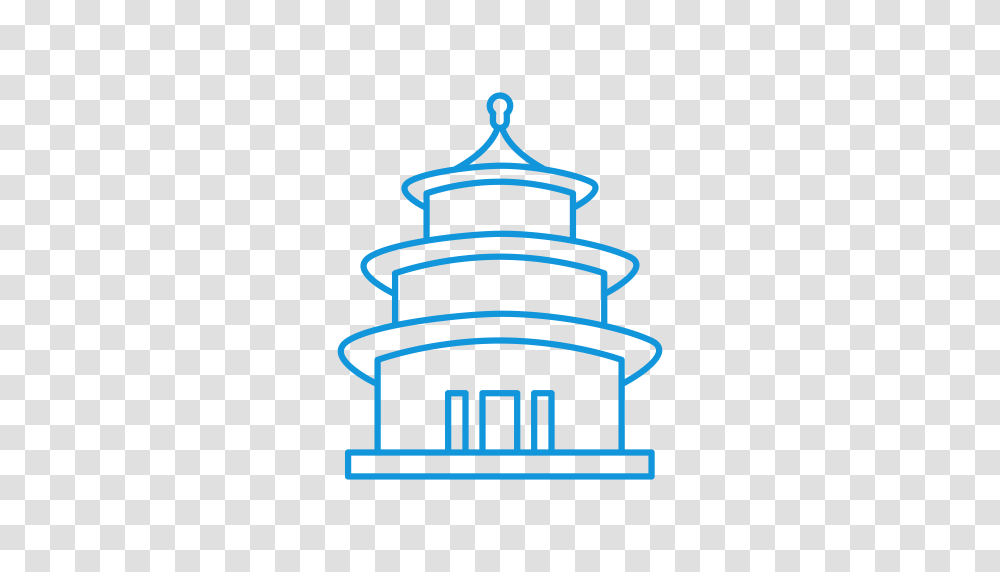 China Temple Of Heaven Icon With And Vector Format For Free, Architecture, Building, Tower, Light Transparent Png