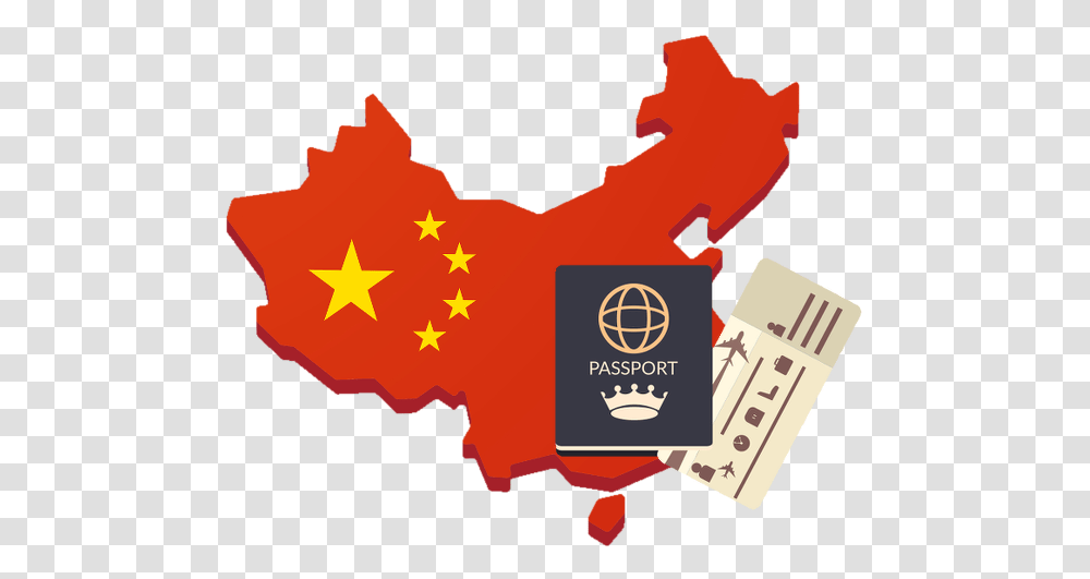 China Visa China Flag, Star Symbol, Poster Transparent Png