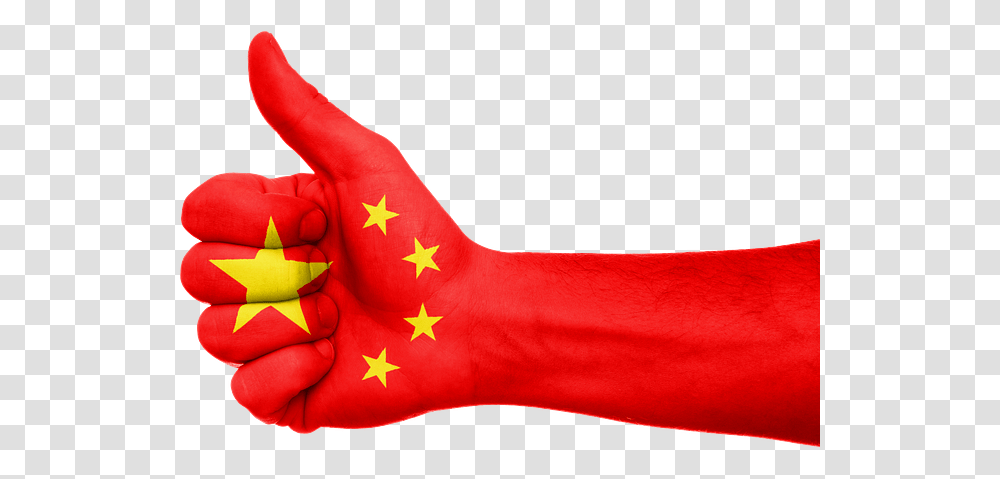 China Visas For South African Travelling To China Flag Hand, Symbol, Finger, Star Symbol, Person Transparent Png