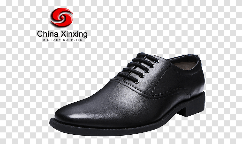 China Xinxing Black Matte Military Leather Shoes Men Shoe, Footwear, Apparel, Clogs Transparent Png