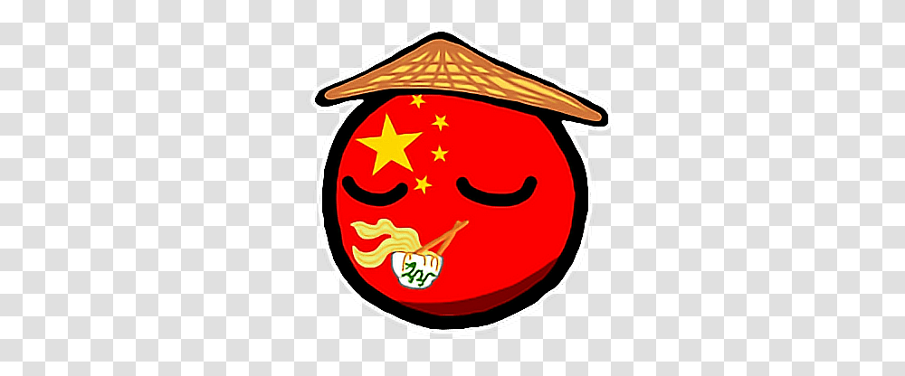 Chinaball Countryballs China Chinese Communism Freetoed, Star Symbol, Recycling Symbol, Logo Transparent Png