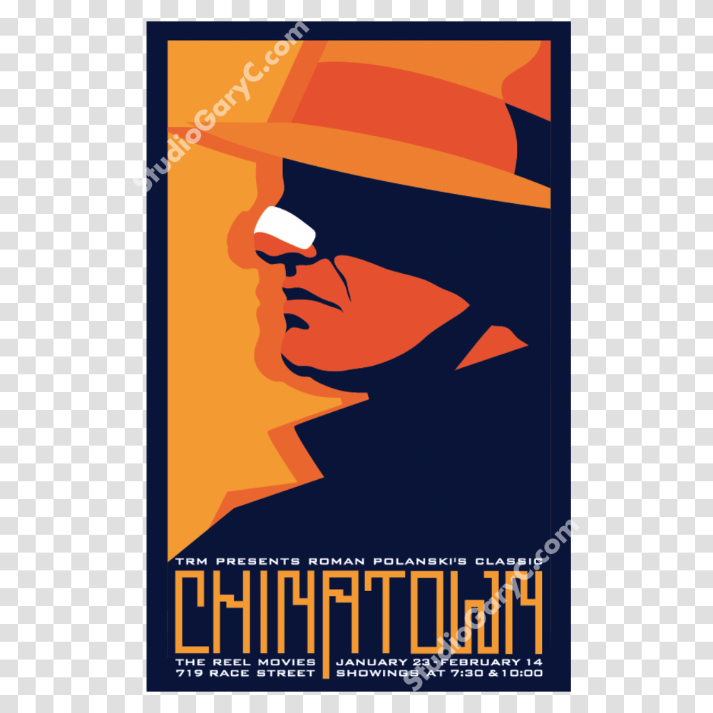 Chinatown Movie Poster, Advertisement, Flyer, Paper, Brochure Transparent Png